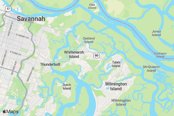 Island Shark Color Fun Run location map image
