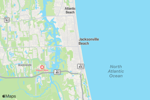 Jax Beach Funk N Impossible Mission location map image