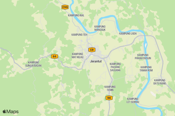 Jerantut Ferry Fun Run location map image