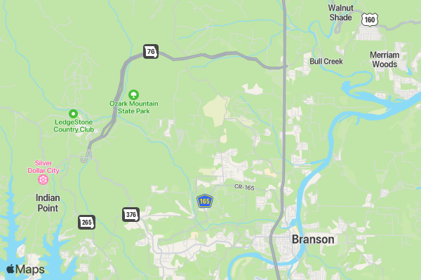 Jingle Bell Fun Run BRANSON location map image