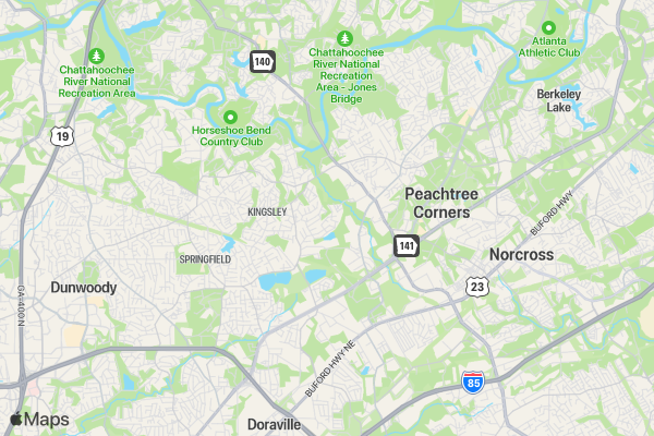 Jingle Bell Run - Atlanta location map image