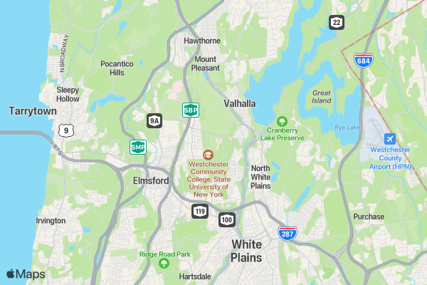 Jingle Bell Run- Westchester NYC location map image