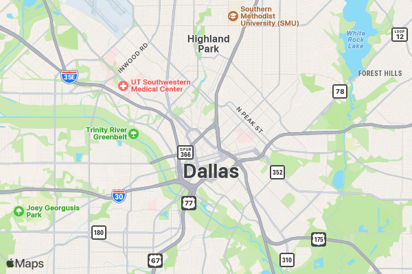 J.P. Morgan Corporate Challenge - Dallas/Fort Worth location map image