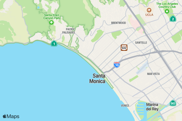 July 4th Freedom Run LOS ANGELES location map image