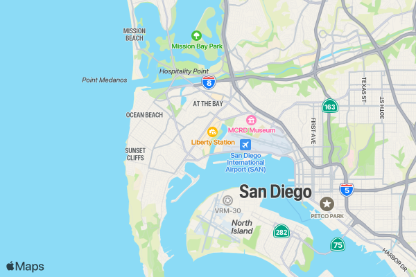July 4th Freedom Run SAN DIEGO location map image
