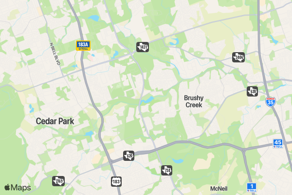 July Coffee Lovers Runners Club AUSTIN/ROUNDROCK location map image