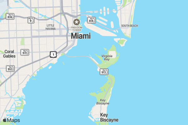 July Coffee Lovers Runners Club MIAMI location map image