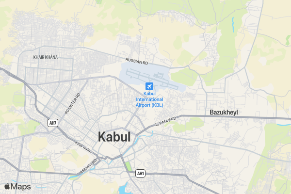 Kabul Race location map image