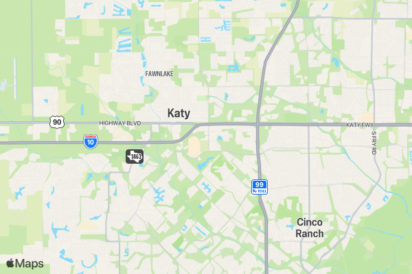 Katy Half Marathon, 5K & Kids K location map image