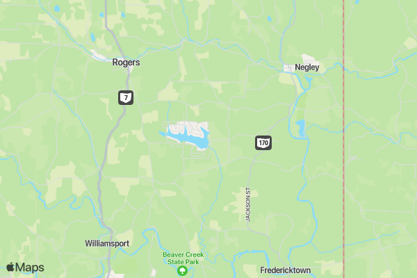 Kendalls Fight Klub 5K at Lake Tomahawk location map image