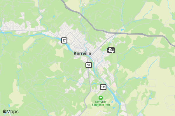 Kerrville 5K Freedom Run location map image