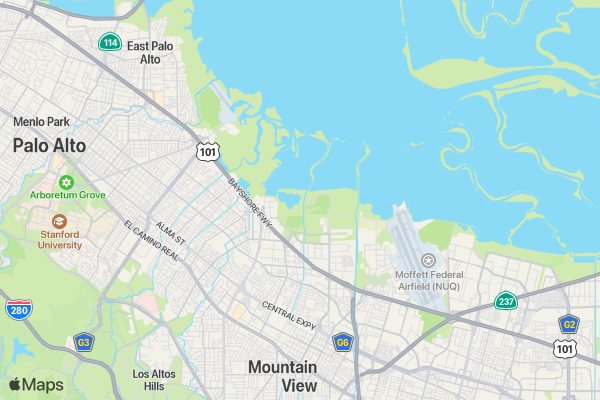 Kiwanis New Year's Day Resolution Run location map image