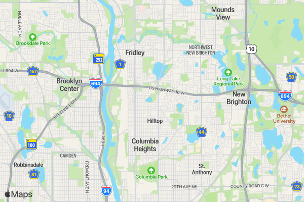 Kiwanis Spring Sprint location map image