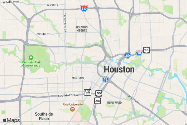 Labor Day NIGHT Run 5K/10K HOUSTON location map image
