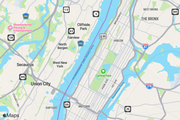 Labor Day NIGHT Run 5K/10K NYC location map image