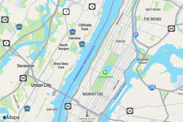 Labor Day Run 5K/10K/13.1 NYC location map image