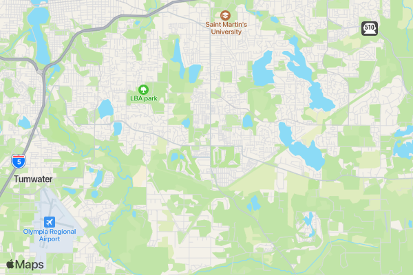 Lacey Days THRIVE 5K location map image