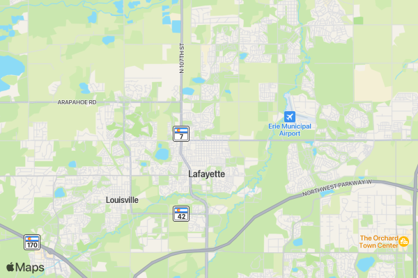Lafayette Oatmeal 5K location map image