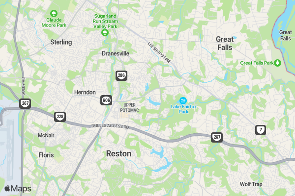 Lake Anne SUP Triathlon location map image