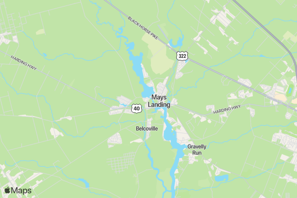 Lake Lenape Triathlon Races location map image