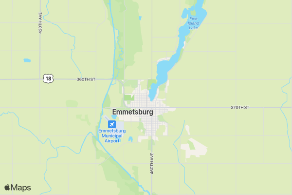 Lakeside Lutheran Home Burr Run location map image