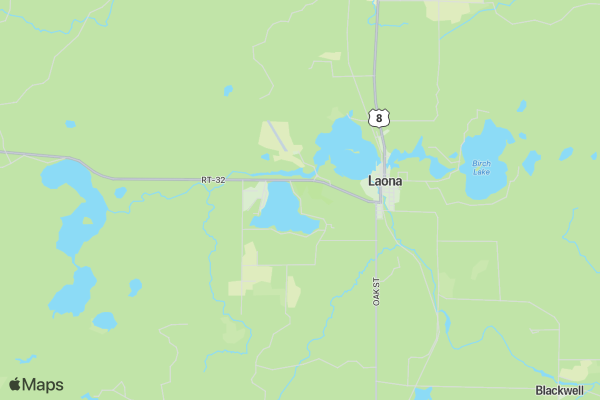 Laona Souper Run location map image
