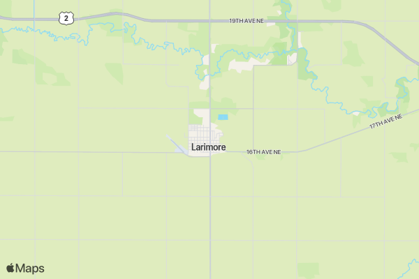 Larimore Days 5K Classic location map image