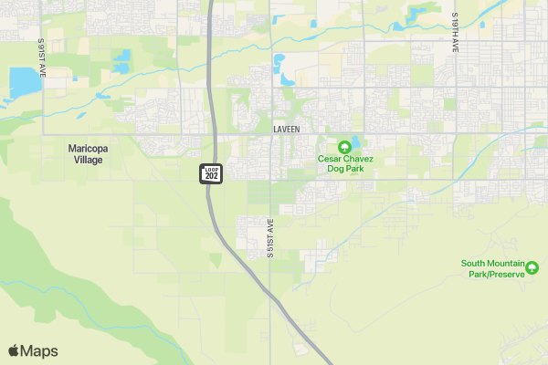 Laveen's Race Into Fall Virtual 5k location map image