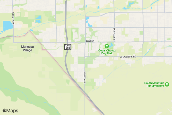 Laveen's Virtual Winter 5k location map image