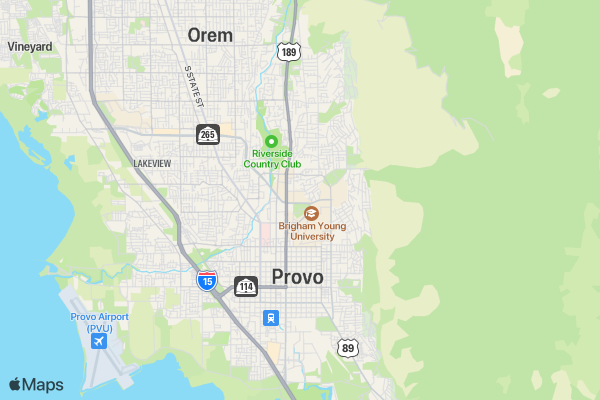 LAVELL EDWARDS MEMORIAL HEART & SOLE 5K location map image