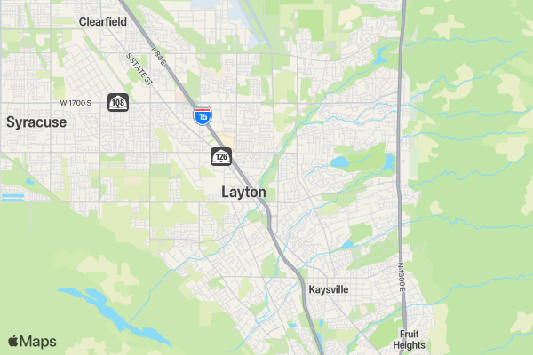 Layton Triathlon location map image