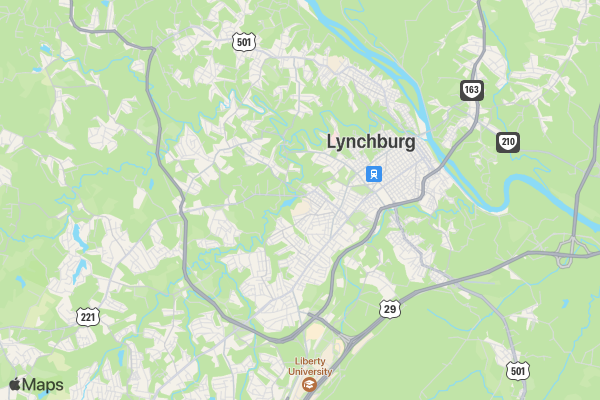 LC Run for the Hills Fun Run location map image