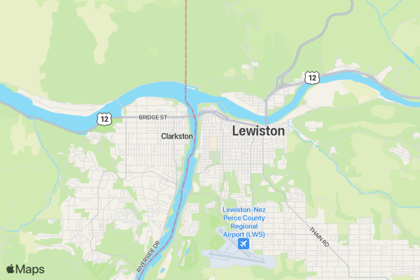 LCSC Track and Field Camp location map image