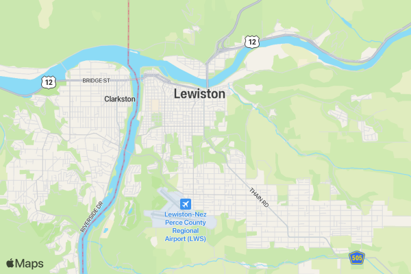 LCSC Winter Throws Clinic location map image