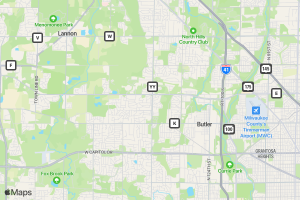 Lemonaide Fun Run location map image
