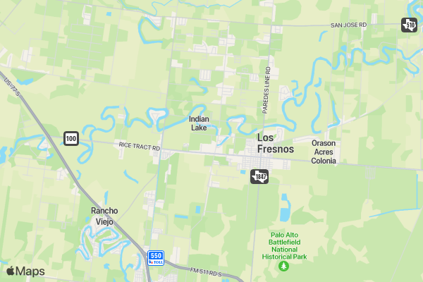 Leo Aguilar Foundation & Los Fresnos CISD Walk/Run for Fun location map image