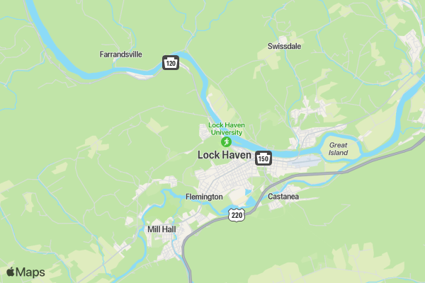 LHU Turkey Trot location map image
