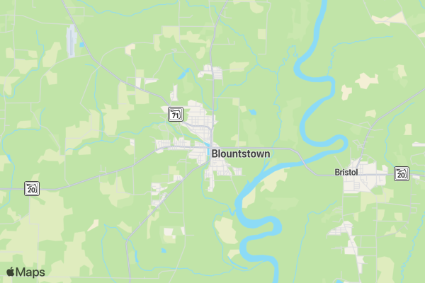Liberty County High School JROTC All-Service 6K Run location map image