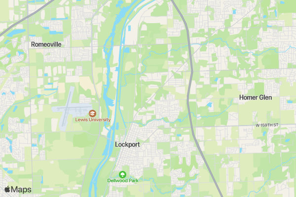 Lockport Veteran's Day 5K location map image