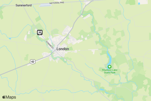 London Strawberry Festival 5K location map image