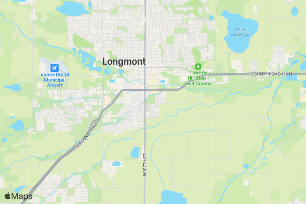 Longmont Kids Only Triathlon location map image