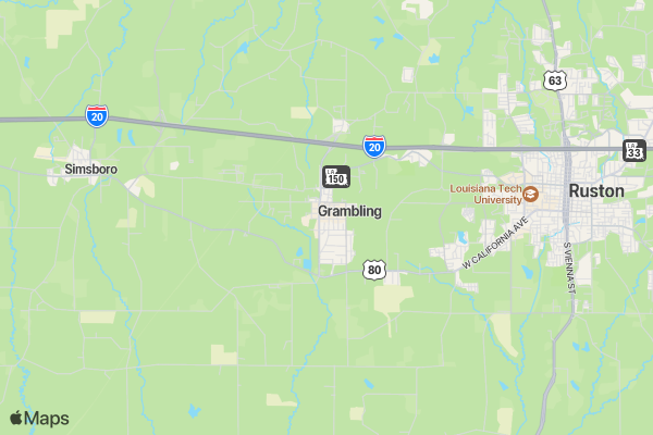 LouisianaFitness5K & AdventureMile  location map image