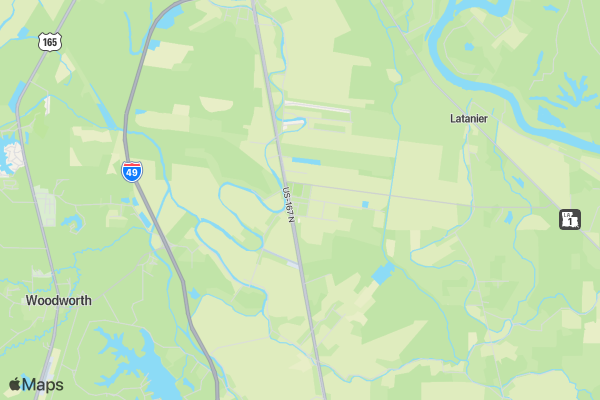 LSUA March Marathon location map image