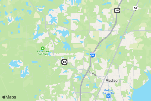 Madison Station Elementary Color Run location map image