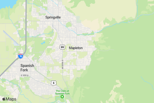 Mapleton 24th of July 5k and 1M location map image