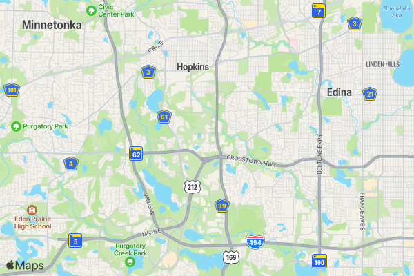 Marriott Southwest Run United 5K location map image