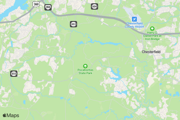 Matoaca FBLA Veteran's 5K location map image