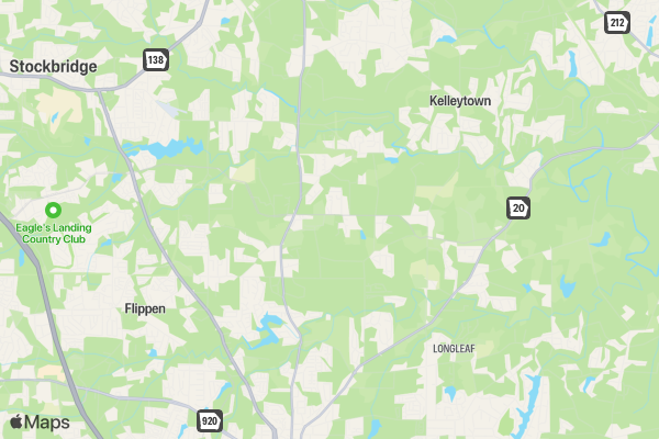 McDonough Monster 5K Run/Walk Dash location map image