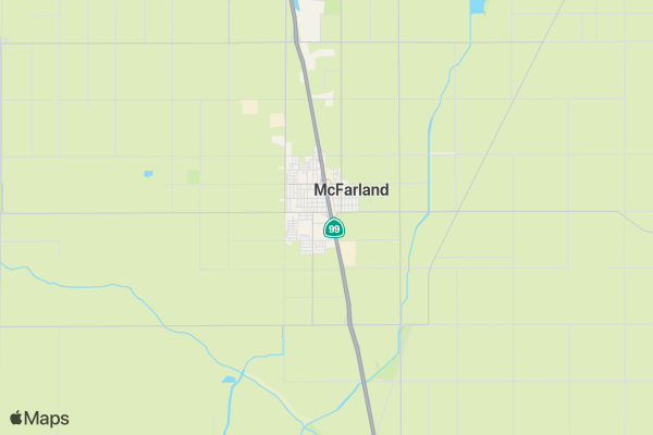 McFarland Rec 5K Pizza Run location map image