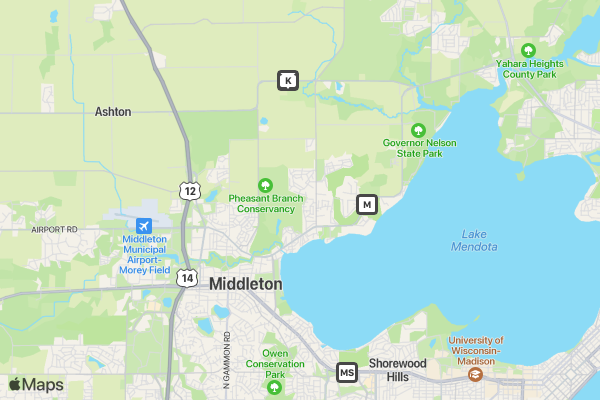 MCMS Fox Trot Family Fun Run location map image